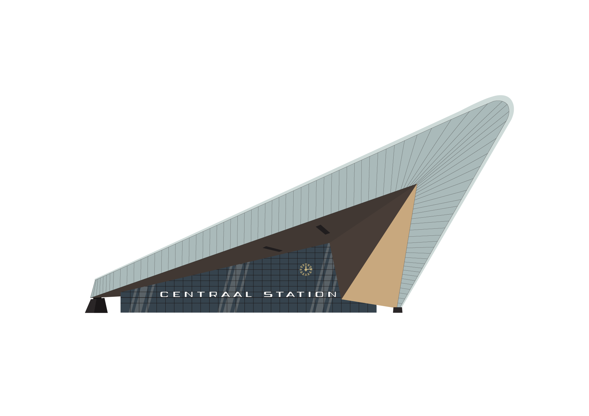 Centraal Station - 40x30cm